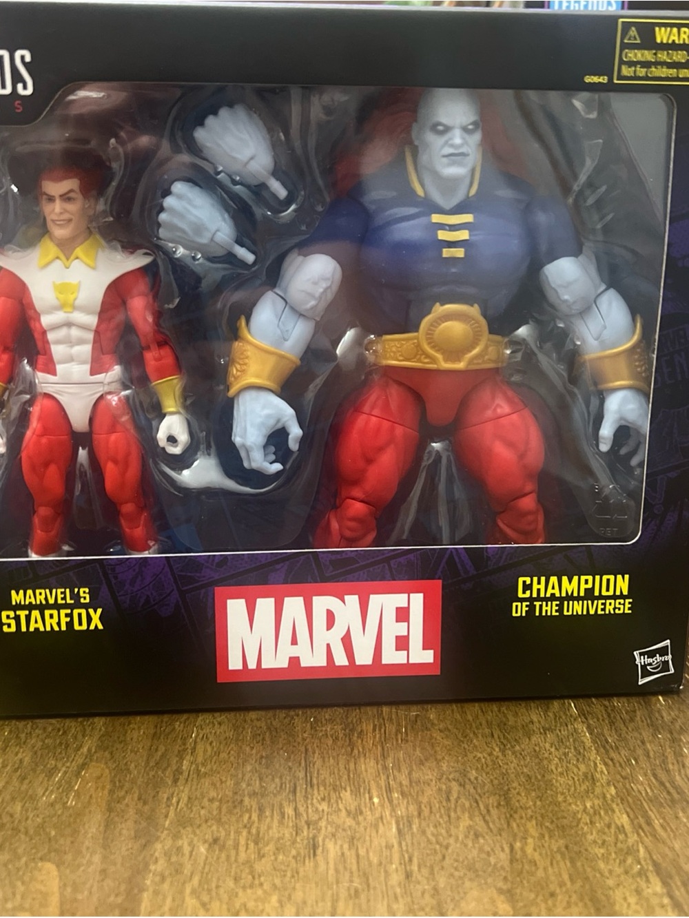 MARVEL LEGENDS STARFOX & CHAMPION OF THE UNIVERSE 6" FIGURE SET HASBRO SEALED
